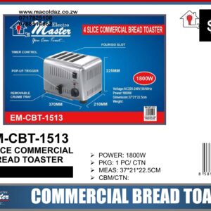 4 Slice Commercial Bread Toaster