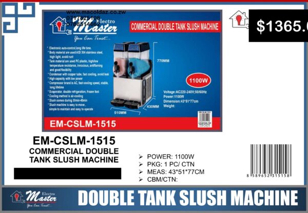 Commercial Double Tank Slush Machine