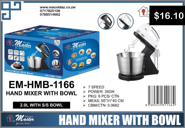 Hand Mixer with Bowl