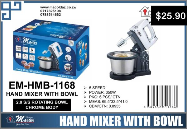 Hand Mixer With Bowl