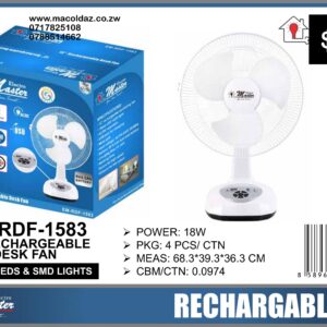 12" Rechargeable Desk Fan