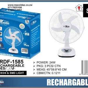 16” Rechargeable Desk Fan