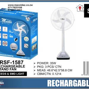 16” Rechargeable Stand Fan