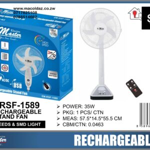 16" Rechargeable Stand Fan