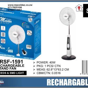 18" Rechargeable Stand Fan