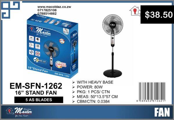 16" Stand Fan