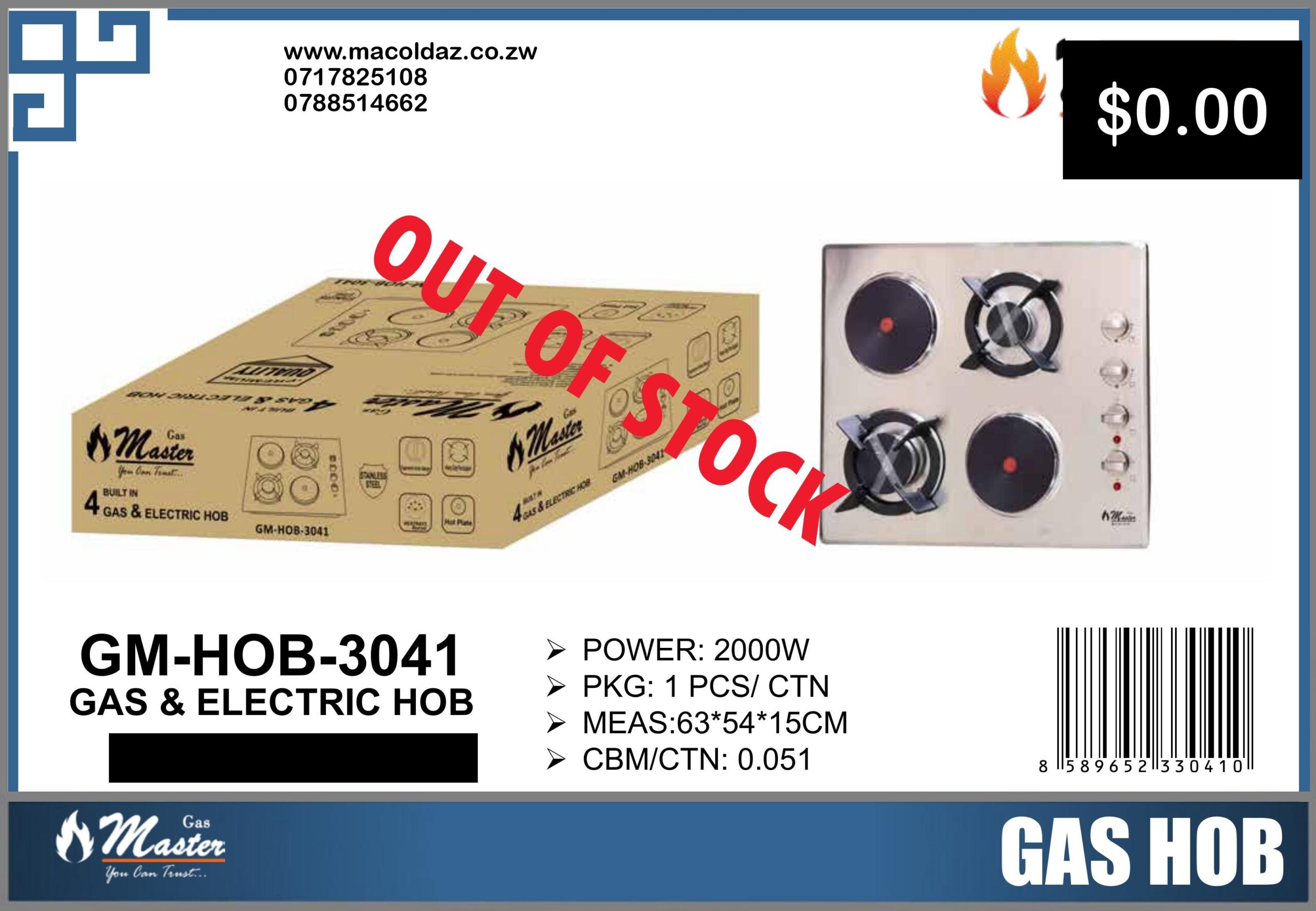 Gas & Electric Hob