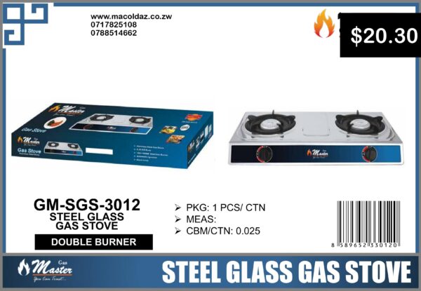 Steel Glass Gas Stove