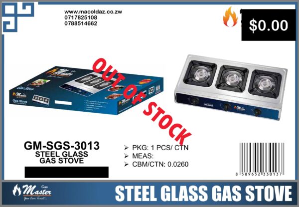 Steel Glass Gas Stove
