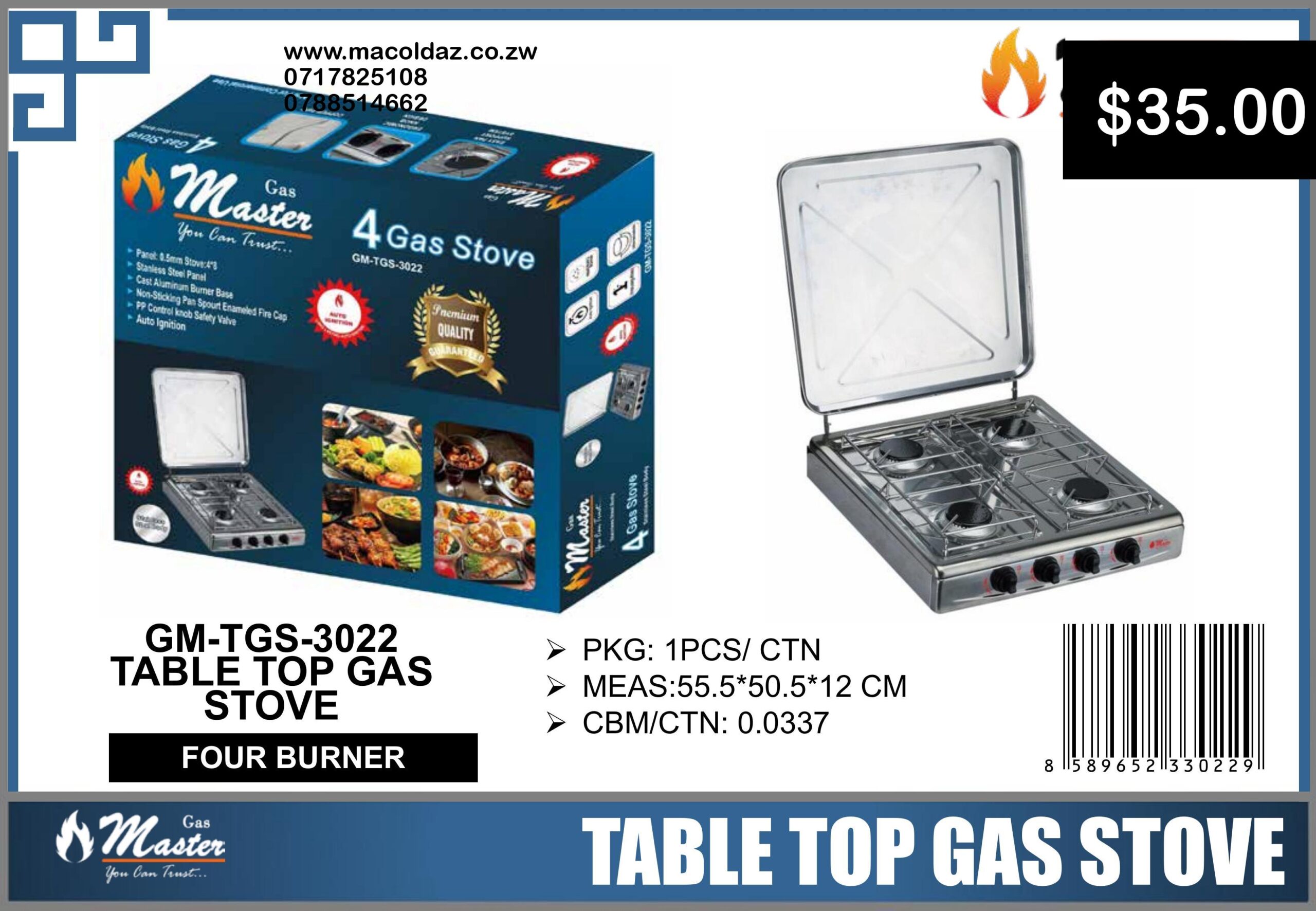 Table Top Gas Stove